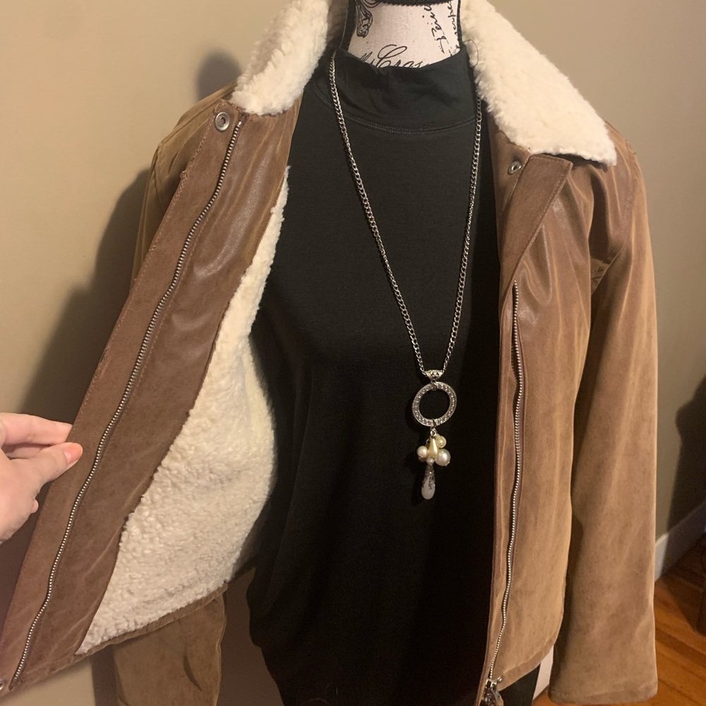 Brown Shearling Women's Jacket